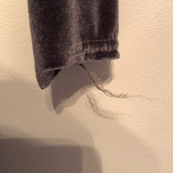 Rokoko Smock Skater Dress Slate Gray Velvet - Picture 5 of 8